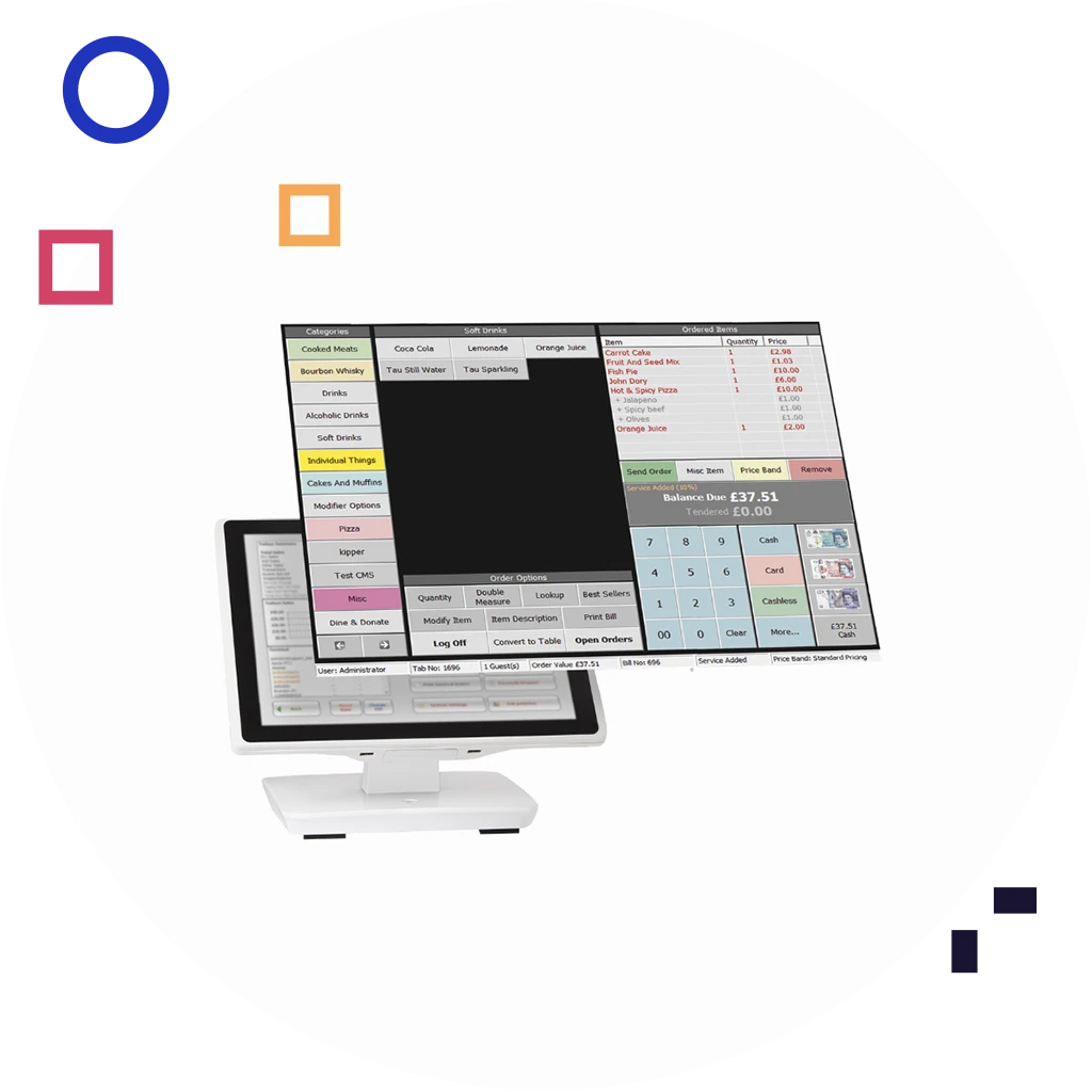 Touchscreen EPOS system designed for fast, accurate service in theatres, attractions, and entertainment venues