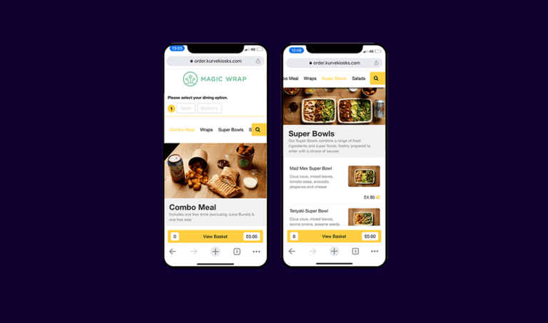 Online ordering on mobile