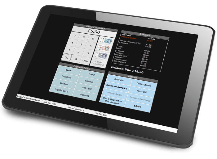 pointOne tableside ordering tablet
